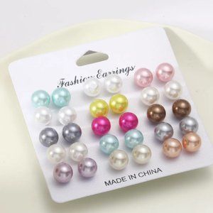 New Set of 15 Ball Earrings